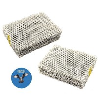 HQRP 2-pack Humidifier Wick Filter for Hunter 31941 94124 Replacement fits Hunter 33201  33202  33204  33222  33223 Humidifiers + HQRP Coaster - B07G3DLP2M
